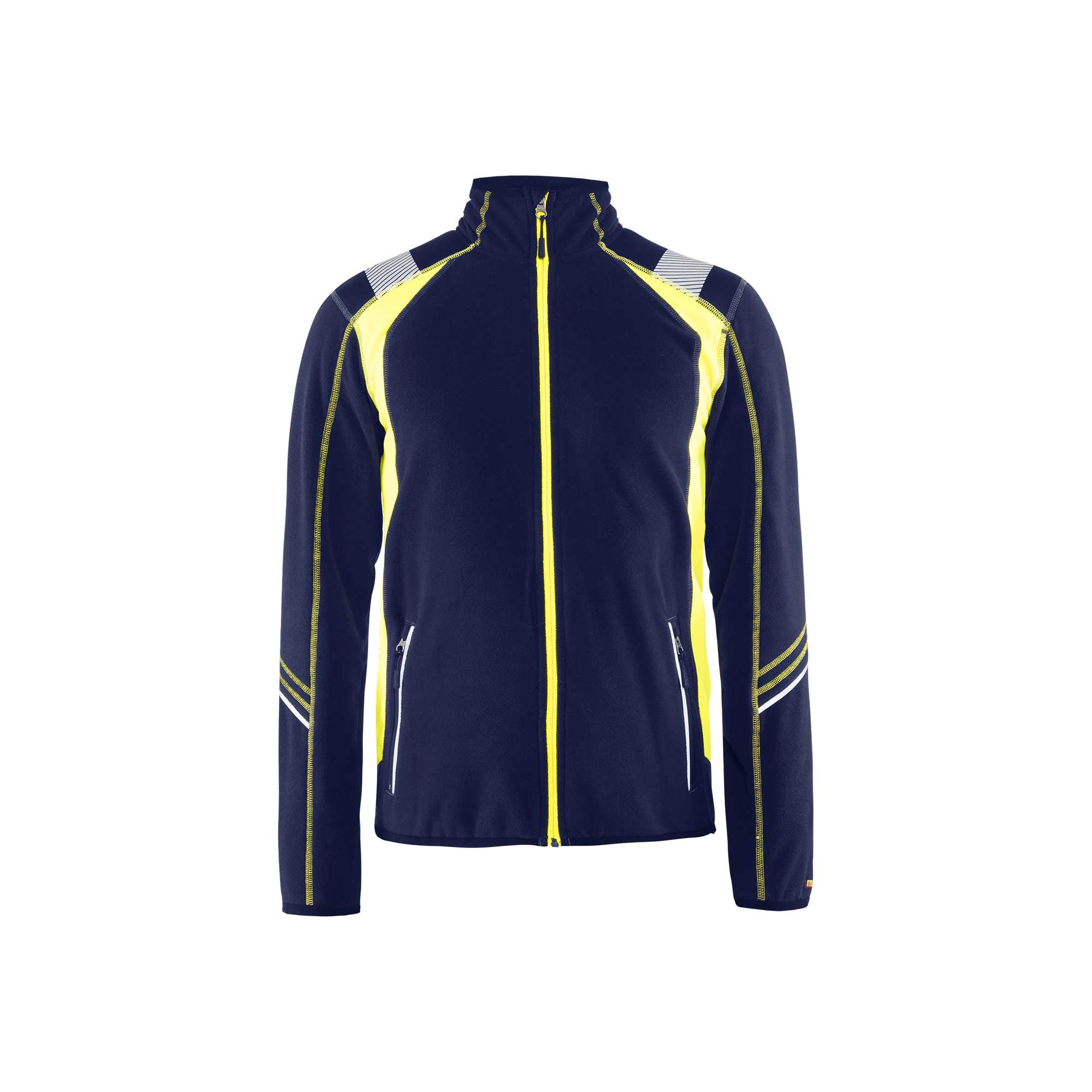BLAKLADER 49931010 Microfleece Jacket Hi Vis Reflective Work Jacket MEN - Antipilling